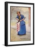 The Suffragette Nails Her Colours to the Mast-null-Framed Art Print