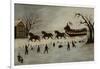 The Suffragettes Taking a Sleigh Ride, 1870-90-American School-Framed Giclee Print