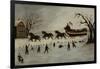 The Suffragettes Taking a Sleigh Ride, 1870-90-American School-Framed Giclee Print