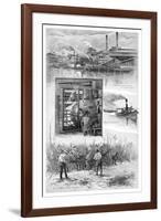 The Sugar Industry, Richmond River, New South Wales, Australia, 1886-JR Ashton-Framed Giclee Print