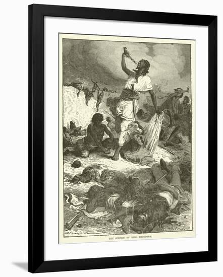 The Suicide of King Theodore-null-Framed Giclee Print