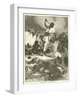 The Suicide of King Theodore-null-Framed Giclee Print