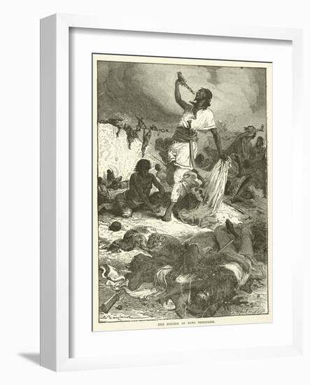 The Suicide of King Theodore-null-Framed Giclee Print