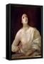 The Suicide of Lucretia (Painting, 1640-1642)-Guido Reni-Framed Stretched Canvas