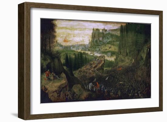 The Suicide of Saul, 1562-Pieter Bruegel the Elder-Framed Premium Giclee Print
