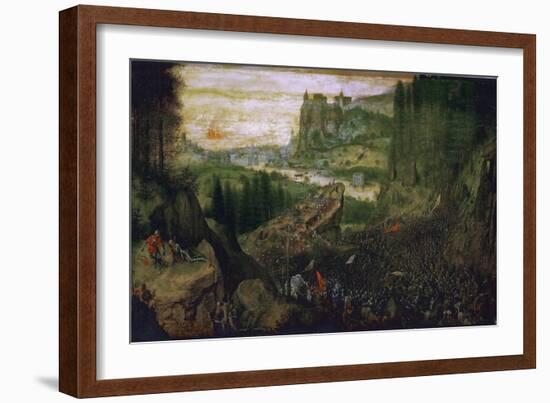 The Suicide of Saul, 1562-Pieter Bruegel the Elder-Framed Giclee Print