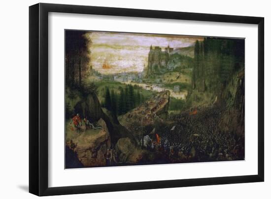 The Suicide of Saul, 1562-Pieter Bruegel the Elder-Framed Giclee Print