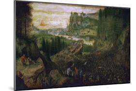 The Suicide of Saul, 1562-Pieter Bruegel the Elder-Mounted Giclee Print