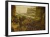 The Suicide of Saul in the Battle on Mount Gilboa. (1562)-Pieter Bruegel the Elder-Framed Giclee Print