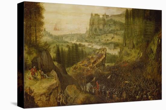 The Suicide of Saul in the Battle on Mount Gilboa. (1562)-Pieter Bruegel the Elder-Stretched Canvas