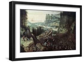 The Suicide of Saul-Pieter Bruegel the Elder-Framed Giclee Print