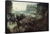 The Suicide of Saul-Pieter Bruegel the Elder-Framed Stretched Canvas