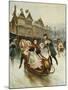 The Suitor's Sleighride-Alonso Perez-Mounted Giclee Print