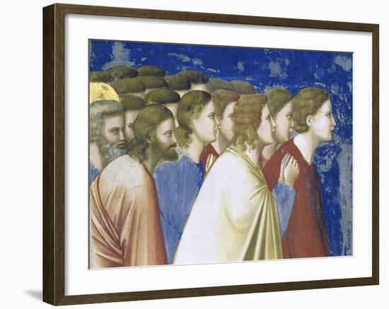 The Suitors' Prayer Before the Rods,, Detail-Giotto di Bondone-Framed Giclee Print