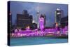 The Sultan Abdul Samad Building at Night, Kuala Lumpur, Malaysia, Southeast Asia, Asia-Stuart Black-Stretched Canvas