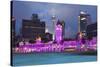 The Sultan Abdul Samad Building at Night, Kuala Lumpur, Malaysia, Southeast Asia, Asia-Stuart Black-Stretched Canvas