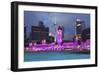 The Sultan Abdul Samad Building at Night, Kuala Lumpur, Malaysia, Southeast Asia, Asia-Stuart Black-Framed Photographic Print