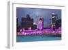 The Sultan Abdul Samad Building at Night, Kuala Lumpur, Malaysia, Southeast Asia, Asia-Stuart Black-Framed Photographic Print