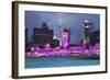 The Sultan Abdul Samad Building at Night, Kuala Lumpur, Malaysia, Southeast Asia, Asia-Stuart Black-Framed Photographic Print