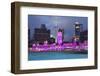 The Sultan Abdul Samad Building at Night, Kuala Lumpur, Malaysia, Southeast Asia, Asia-Stuart Black-Framed Photographic Print