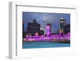 The Sultan Abdul Samad Building at Night, Kuala Lumpur, Malaysia, Southeast Asia, Asia-Stuart Black-Framed Photographic Print