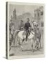 The Sultan at Home, Abdul Hamid Riding in the Park of Yildiz Palace-John Charlton-Stretched Canvas