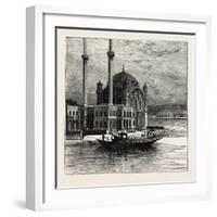 The Sultan at the Mosque of St. Sophia. Hagia Sophia-null-Framed Giclee Print