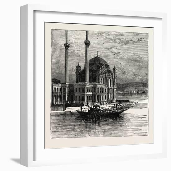 The Sultan at the Mosque of St. Sophia. Hagia Sophia-null-Framed Giclee Print