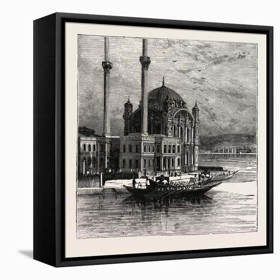 The Sultan at the Mosque of St. Sophia. Hagia Sophia-null-Framed Stretched Canvas