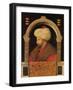 The Sultan Mehmet II (1432-81) 1480-Gentile Bellini-Framed Giclee Print