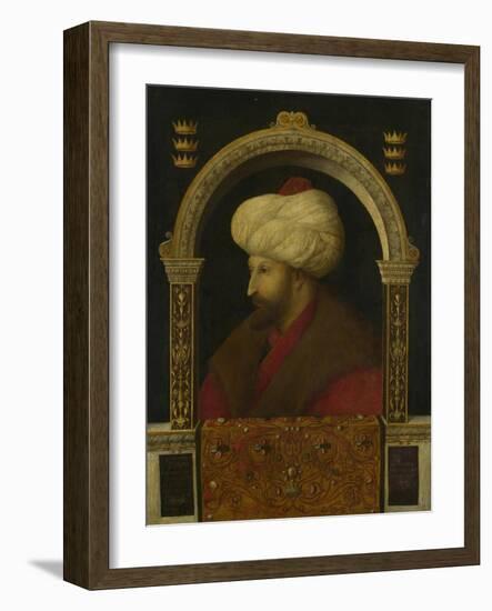 The Sultan Mehmet Ii, 1480-Gentile Bellini-Framed Giclee Print