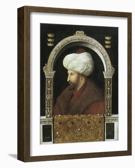 The Sultan Mehmet II-Gentile Bellini-Framed Art Print