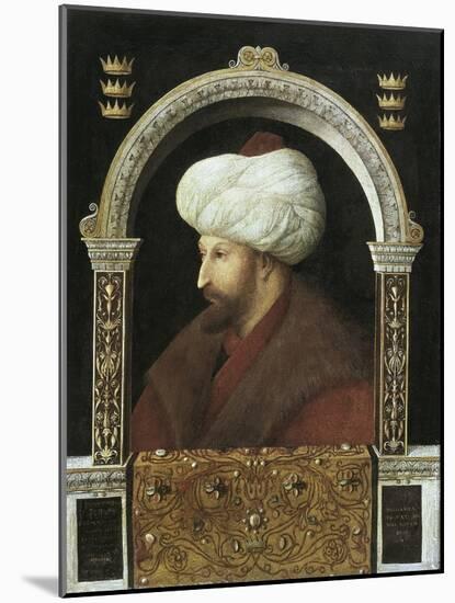 The Sultan Mehmet II-Gentile Bellini-Mounted Art Print