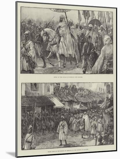 The Sultan of Morocco in Tangier-William Heysham Overend-Mounted Giclee Print