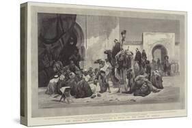 The Sultan of Morocco Putting a Price on the Heads of Rebels-Charles Auguste Loye-Stretched Canvas