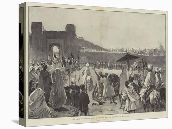 The Sultan of Morocco's Return to Mequinez from His Pilgrimage to Muley Edris-Gabriel Nicolet-Stretched Canvas