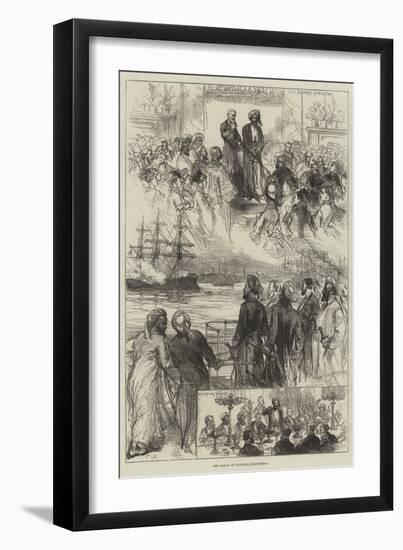 The Sultan of Zanzibar at Liverpool-null-Framed Giclee Print