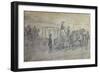 The Sultan's Carriage, 19Th Century (Drawing)-Constantin Guys-Framed Giclee Print