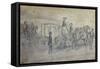 The Sultan's Carriage, 19Th Century (Drawing)-Constantin Guys-Framed Stretched Canvas