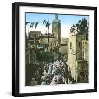 The Sultan's Cavalry Going to the Mosque, Tangier (Morocco), Circa 1885-Leon, Levy et Fils-Framed Photographic Print