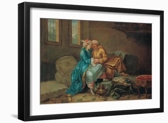 The Sultan's Favorite, 18th Century-Etienne Jeaurat-Framed Giclee Print