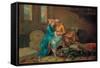 The Sultan's Favorite-Etienne Jeaurat-Framed Stretched Canvas
