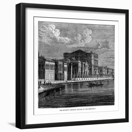 The Sultan's Principal Palace, on the Bosphorus, Turkey, 19th Century-null-Framed Giclee Print
