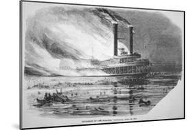 The 'sultana' Disaster, on the Mississippi, 1865-null-Mounted Giclee Print