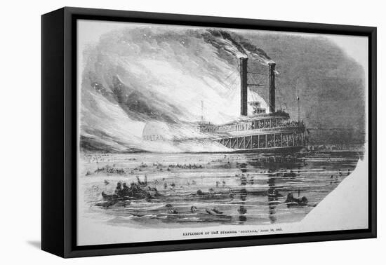 The 'sultana' Disaster, on the Mississippi, 1865-null-Framed Stretched Canvas