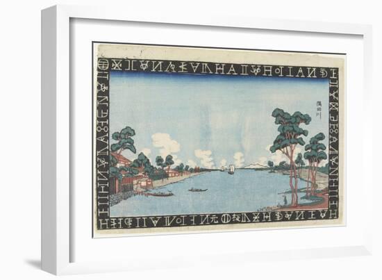 The Sumida River, 1830-1844-Keisai Eisen-Framed Giclee Print