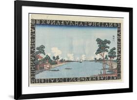 The Sumida River, 1830-1844-Keisai Eisen-Framed Giclee Print