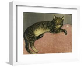 The Summer, Cat on a Railing; L'Ete, Chat Sur Une Balustrade, 1909-Théophile Alexandre Steinlen-Framed Giclee Print