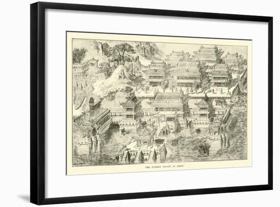 The Summer Palace at Pekin-null-Framed Giclee Print