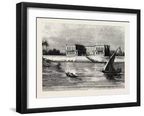 The Summer Palace of the Viceroy at Cairo Egypt, 1882-null-Framed Giclee Print